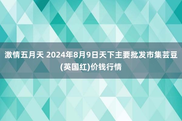 激情五月天 2024年8月9日天下主要批发市集芸豆(英国红)价钱行情