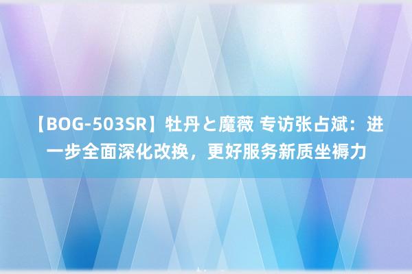 【BOG-503SR】牡丹と魔薇 专访张占斌：进一步全面深化改换，更好服务新质坐褥力