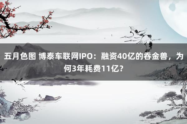 五月色图 博泰车联网IPO：融资40亿的吞金兽，为何3年耗费11亿？