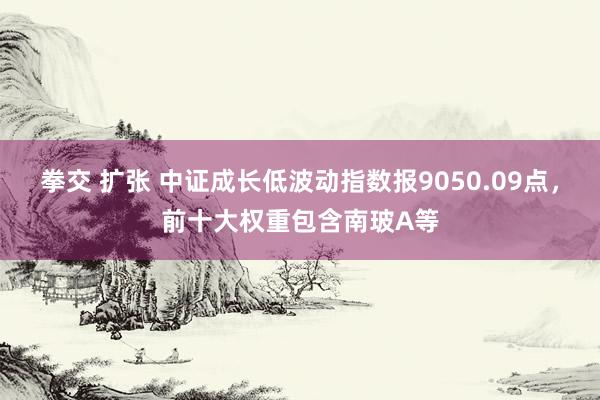 拳交 扩张 中证成长低波动指数报9050.09点，前十大权重包含南玻A等