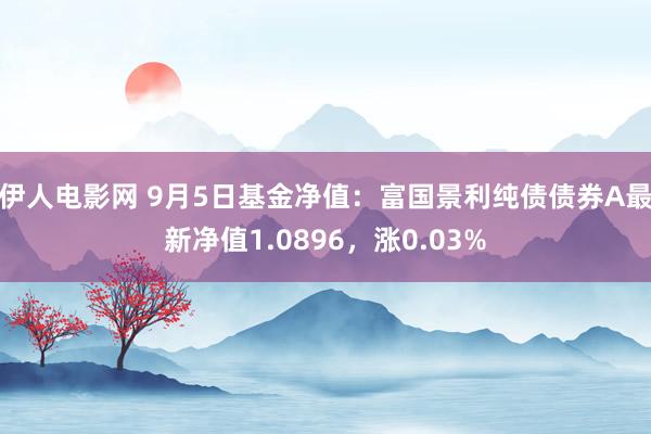 伊人电影网 9月5日基金净值：富国景利纯债债券A最新净值1.0896，涨0.03%